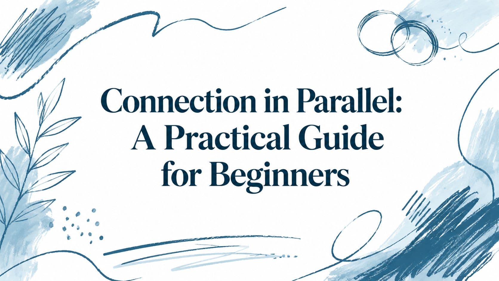 Diagram illustrating a parallel electrical circuit connection.